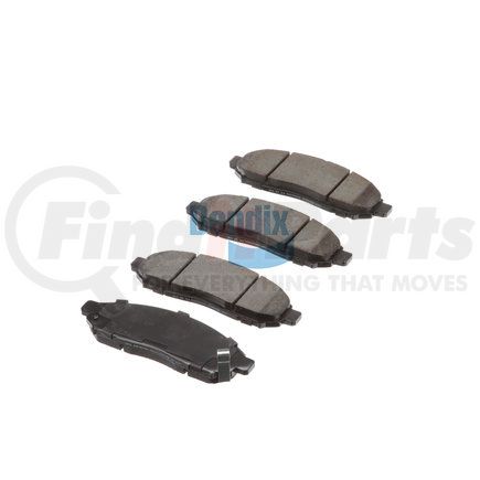 E11010940 by BENDIX - Formula Blue™ Hydraulic Brake Pads - Ceramic, With Shims, Front, 8200-D1094 FMSI