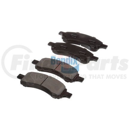 E11011690 by BENDIX - Formula Blue™ Hydraulic Brake Pads - Heavy Duty Ceramic, With Shims