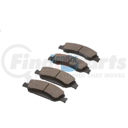 E11013630 by BENDIX - Formula Blue™ Hydraulic Brake Pads - Heavy Duty Ceramic, With Shims, Front, 8472-D1363, 8472-D1367, 8803-D1363 FMSI