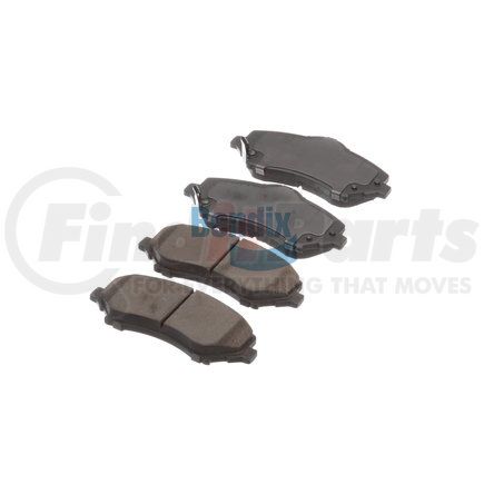 E11012730 by BENDIX - Formula Blue™ Hydraulic Brake Pads - Heavy Duty Ceramic, With Shims, Front, 8389-D1273, 8389-D1327, 8439-D1327, 8481-D1327 FMSI