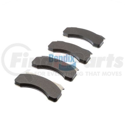 E11102360 by BENDIX - Formula Blue™ Hydraulic Brake Pads - Heavy Duty Extended Wear, With Shims, Front, 7149-D236, 7809-D236 FMSI