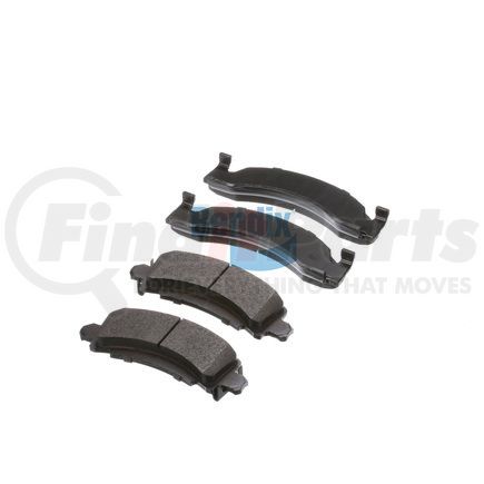 E11105430 by BENDIX - Formula Blue™ Hydraulic Brake Pads - Heavy Duty Extended Wear, With Shims, Front or Rear