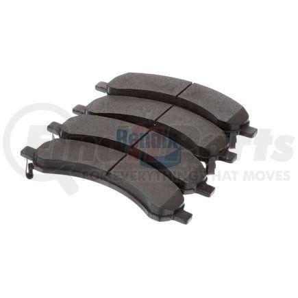 E11109890 by BENDIX - Formula Blue™ Hydraulic Brake Pads - Heavy Duty Extended Wear, With Shims, Rear, 7891-D989 FMSI