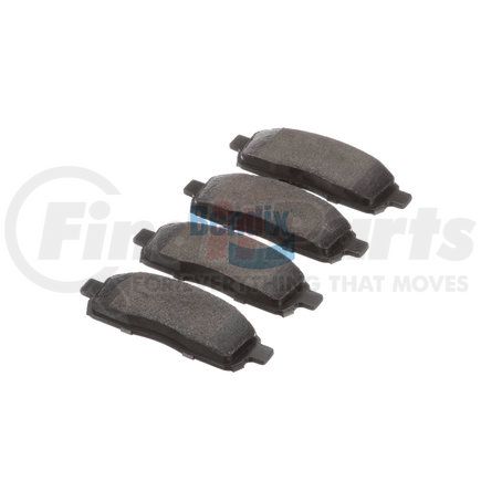 E11110110 by BENDIX - Formula Blue™ Hydraulic Brake Pads - Heavy Duty Extended Wear, With Shims, Front, 7915-D1011, 7915-D1083 FMSI