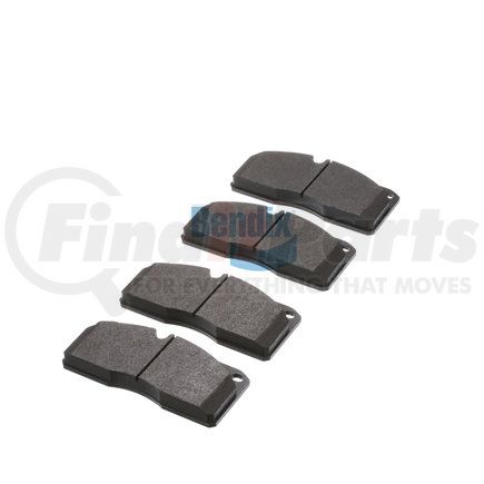 E11110270 by BENDIX - Formula Blue™ Hydraulic Brake Pads - Heavy Duty Extended Wear, With Shims, Front or Rear, 7816-D442, 7831-D1027 FMSI