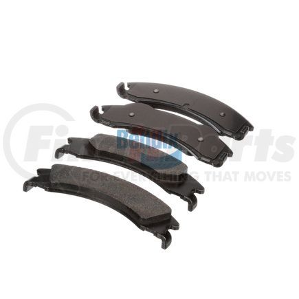 E11113290 by BENDIX - Formula Blue™ Hydraulic Brake Pads - Heavy Duty Extended Wear, With Shims, Rear, 8441-D1329 FMSI