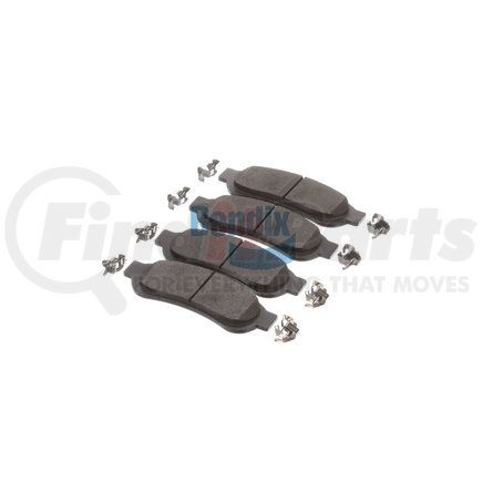 E11113340 by BENDIX - Formula Blue™ Hydraulic Brake Pads - Heavy Duty Extended Wear, With Shims, Rear, 8652-D1334 FMSI