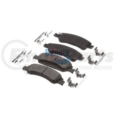 E11113630 by BENDIX - Formula Blue™ Hydraulic Brake Pads - Heavy Duty Extended Wear, With Shims