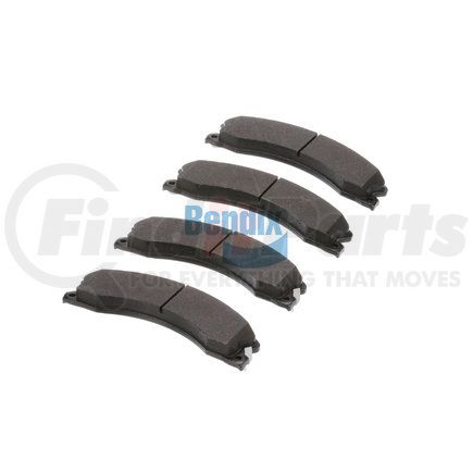 E11114110 by BENDIX - Formula Blue™ Hydraulic Brake Pads - Heavy Duty Extended Wear, With Shims