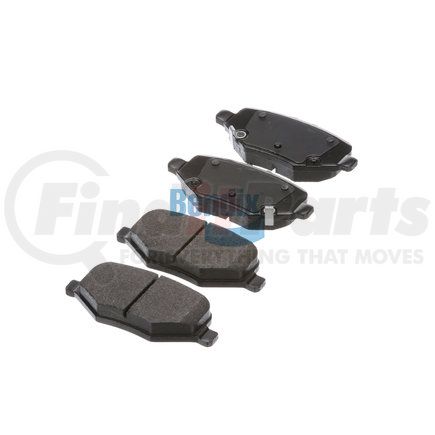 E11116120 by BENDIX - Formula Blue™ Hydraulic Brake Pads - Heavy Duty Extended Wear, With Shims