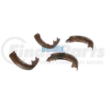 E11603580 by BENDIX - Formula Blue™ New Bonded Brake Shoes - 2137-314 (FMSI), With Primary and Secondary Shoe