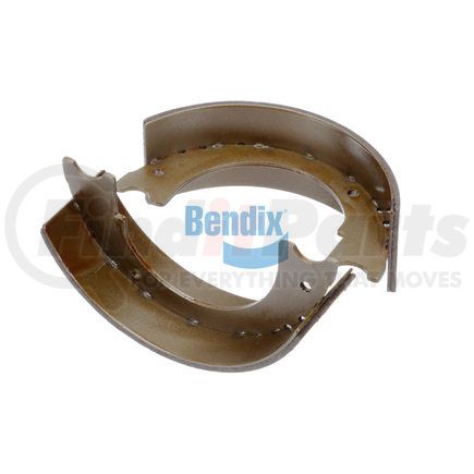 E11606460 by BENDIX - Formula Blue™ New Bonded Brake Shoes - 2086-S646 (FMSI), Parking Brake Shoe