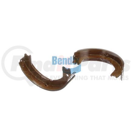 E11608240 by BENDIX - Formula Blue™ New Bonded Brake Shoes - 1556-S824 (FMSI), Parking Brake Shoe