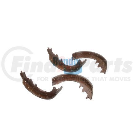 E11704510 by BENDIX - Formula Blue™ HD Riveted Brake Shoes - Rear, 2042AT-451 (FMSI), 13 in. x 2-1/2 in. Brake Drum Diameter