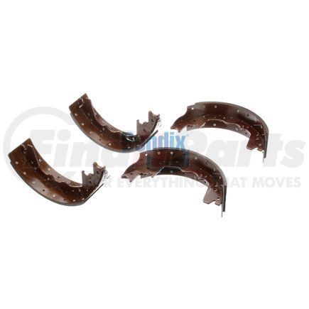 E11705830 by BENDIX - Formula Blue™ HD Riveted Brake Shoes - Rear, 12-1/8 in. x 3-1/2 in. Brake Drum Diameter