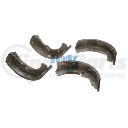 E11706170 by BENDIX - Formula Blue™ HD Riveted Brake Shoes - Front, 1422-S617 (FMSI), 400 mm x 120 mm Brake Drum Diameter