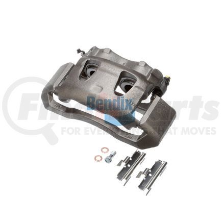 E14670037 by BENDIX - Formula Blue™ Disc Brake Caliper - Remanufactured, Semi-Loaded, Front, Left