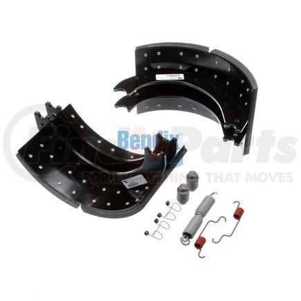 K098160 by BENDIX - Drum Brake Shoe and Lining Kit - Repair Service