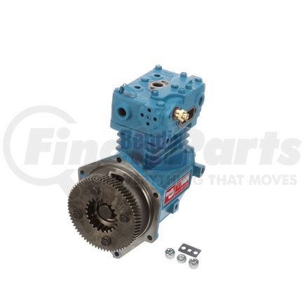 K053743 by BENDIX - Tu-Flo® 550 Air Brake Compressor - Remanufactured, Flange Mount, Gear Driven, Water Cooling