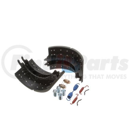 KT4710QBA231 by BENDIX - Drum Brake Shoe Kit - Relined, 15 in. x 5-5/8 in., With Hardware, For Rockwell / Meritor "Q" Brakes