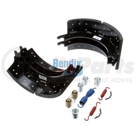 KT4711Q420 by BENDIX - Drum Brake Shoe Kit - Relined, 16-1/2 in. x 8-5/8 in., With Hardware, For Rockwell / Meritor "Q" Brakes