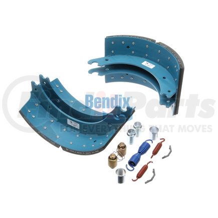 KT4711QBA231 by BENDIX - Drum Brake Shoe Kit - Relined, 16-1/2 in. x 8-5/8 in., With Hardware, For Rockwell / Meritor "Q" Brakes