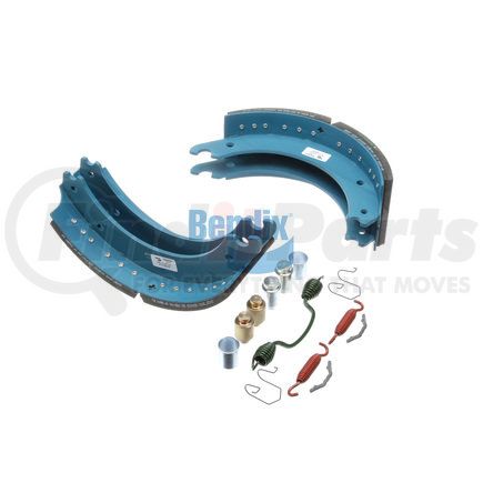 KT4715QBA200 by BENDIX - Drum Brake Shoe Kit - Relined, 16-1/2 in. x 6 in., With Hardware, For Rockwell / Meritor "Q" Brakes