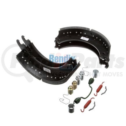 KT4715Q600 by BENDIX - Drum Brake Shoe Kit - Relined, 16-1/2 in. x 6 in., With Hardware, For Rockwell / Meritor "Q" Brakes