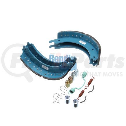 KT4715QBA201 by BENDIX - Drum Brake Shoe Kit - Relined, 16-1/2 in. x 6 in., With Hardware, For Rockwell / Meritor "Q" Brakes