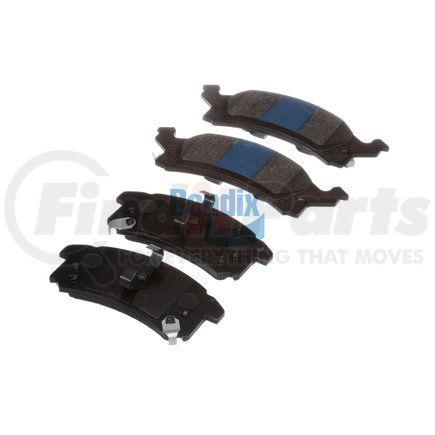 MKD673 by BENDIX - Disc Brake Pad Set - Semi Metallic