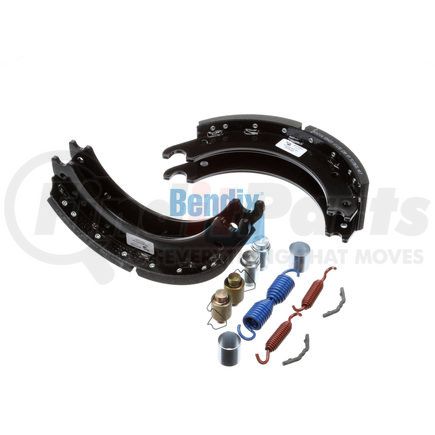 SB4702Q420 by BENDIX - Drum Brake Shoe Kit - New, 15 in. x 4 in., With Hardware, For Rockwell / Meritor Brakes