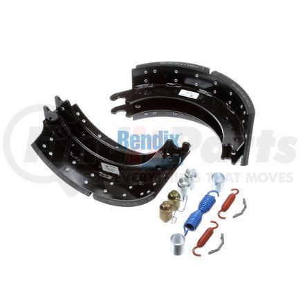 SB4707Q420 by BENDIX - Drum Brake Shoe Kit - New, 16-1/2 in. x 7 in., With Hardware, For Rockwell / Meritor "Q" Brakes