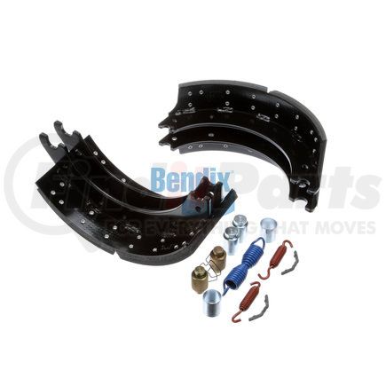 SB4707QBA201 by BENDIX - Drum Brake Shoe Kit - New, 16-1/2 in. x 7 in., With Hardware, For Rockwell / Meritor "Q" Brakes