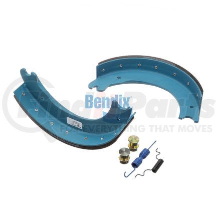KT1443EBB200 by BENDIX - Drum Brake Shoe Kit - Relined, 15 in. x 4 in., With Hardware, For Bendix® (Spicer®) Extended Services II Brakes