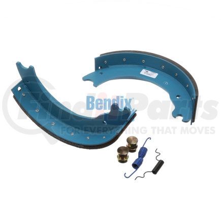 KT1443EBB230 by BENDIX - Drum Brake Shoe Kit - Relined, 15 in. x 4 in., With Hardware, For Bendix® (Spicer®) Extended Services II Brakes