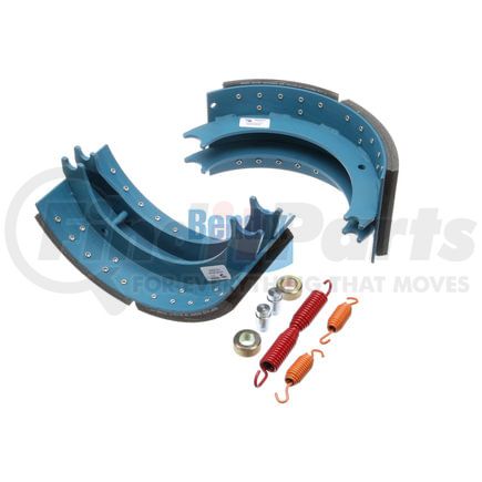 KT4311EBA230 by BENDIX - Drum Brake Shoe Kit - Relined, 16-1/2 in. x 7 in., With Hardware, For Bendix® (Spicer®) Brakes with Single Anchor Pin