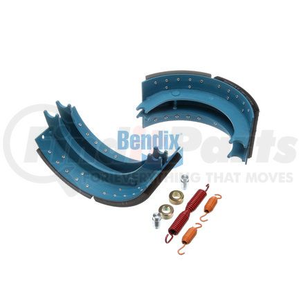 KT4311EBB200 by BENDIX - Drum Brake Shoe Kit - Relined, 16-1/2 in. x 7 in., With Hardware, For Bendix® (Spicer®) Brakes with Single Anchor Pin