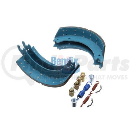 KT4515X3BA200 by BENDIX - Drum Brake Shoe Kit - Relined, 16-1/2 in. x 7 in., With Hardware, For Fruehauf XEM 3rd Design Brakes