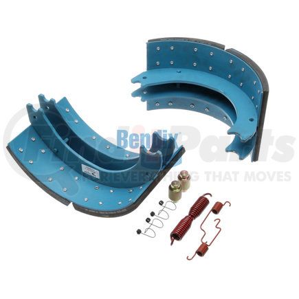 KT4726E2BA201 by BENDIX - Drum Brake Shoe Kit - Relined, 16-1/2 in. x 8-5/8 in., With Hardware, For Bendix® (Spicer®) Extended Service II Brakes