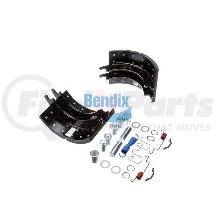 KT4692FC2BA200 by BENDIX - Drum Brake Shoe Kit - Relined, 12-1/4 in. x 7-1/2 in., With Hardware, For Bendix® (Spicer®) FCII Brakes