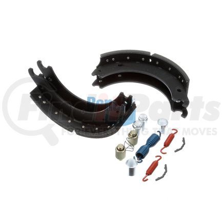 KT4703QBA201 by BENDIX - Drum Brake Shoe Kit - Relined, 15 in. x 5 in., With Hardware, For Rockwell / Meritor Brakes