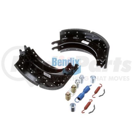 KT4707Q420 by BENDIX - Drum Brake Shoe Kit - Relined, 16-1/2 in. x 7 in., With Hardware, For Rockwell / Meritor "Q" Brakes