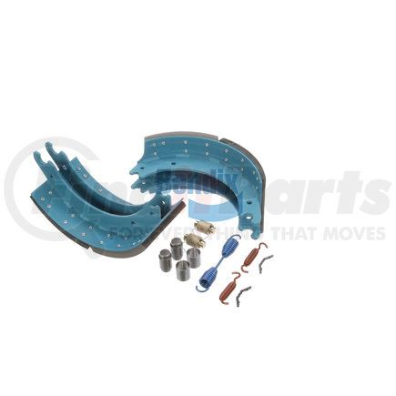 KT4707QBA232R by BENDIX - Drum Brake Shoe Kit - Relined, 16-1/2 in. x 7 in., With Hardware, For Rockwell / Meritor "Q" Brakes