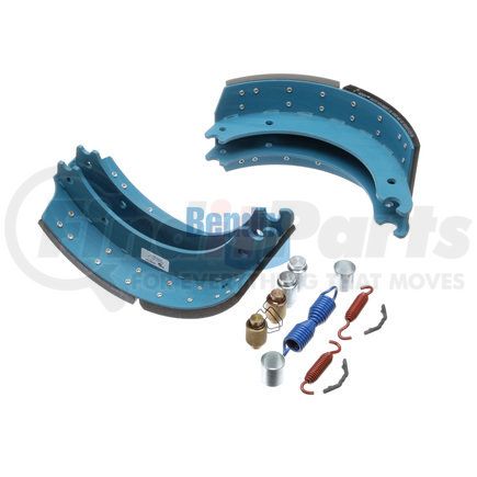 KT4707QBA233 by BENDIX - Drum Brake Shoe Kit - Relined, 16-1/2 in. x 7 in., With Hardware, For Rockwell / Meritor "Q" Brakes