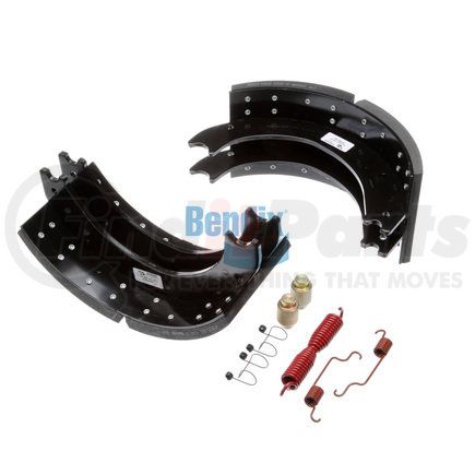 KT4709E2600 by BENDIX - Drum Brake Shoe Kit - Relined, 16-1/2 in. x 7 in., With Hardware, For Bendix® (Spicer®) Extended Service II Brakes