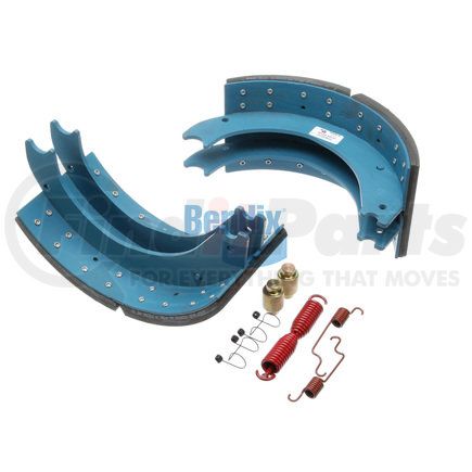 KT4709E2BA200 by BENDIX - Drum Brake Shoe Kit - Relined, 16-1/2 in. x 7 in., With Hardware, For Bendix® (Spicer®) Extended Service II Brakes