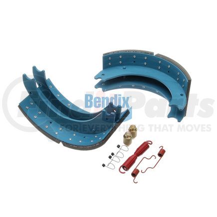 KT4709E2BA231 by BENDIX - Drum Brake Shoe Kit - Relined, 16-1/2 in. x 7 in., With Hardware, For Bendix® (Spicer®) Extended Service II Brakes