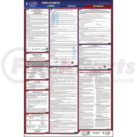 41527 by JJ KELLER - 2021 Wyoming & Federal Labor Law Posters - All-In-One State & Federal Poster (English)