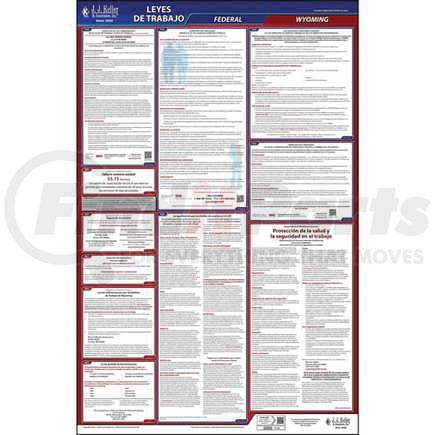 41528 by JJ KELLER - 2021 Wyoming & Federal Labor Law Posters - All-In-One State & Federal Poster (Spanish)