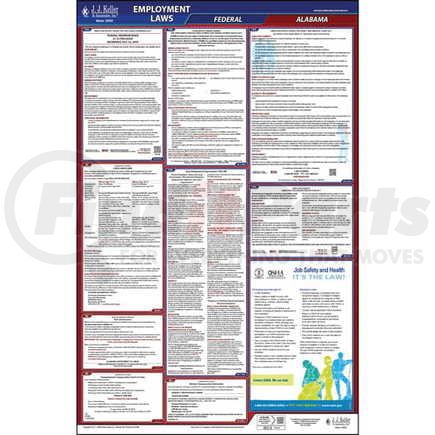 41234 by JJ KELLER - 2021 Alabama & Federal Labor Law Posters - All-In-One State & Federal Poster (English)